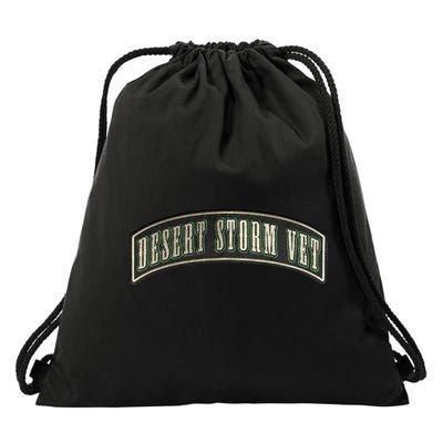Desert Storm Veteran Drawstring Bag