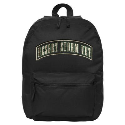Desert Storm Veteran 16 in Basic Backpack