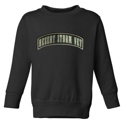 Desert Storm Veteran Toddler Sweatshirt