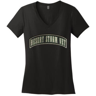 Desert Storm Veteran Women's V-Neck T-Shirt
