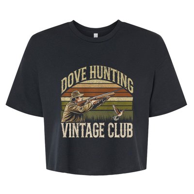 Dove Slayerr Vintage Club Bird Hunter Dove Season Bella+Canvas Jersey Crop Tee