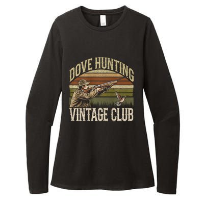 Dove Slayerr Vintage Club Bird Hunter Dove Season Womens CVC Long Sleeve Shirt