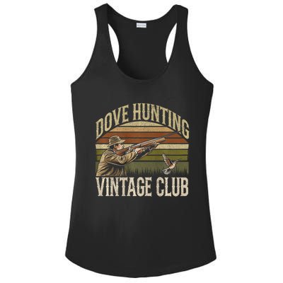 Dove Slayerr Vintage Club Bird Hunter Dove Season Ladies PosiCharge Competitor Racerback Tank