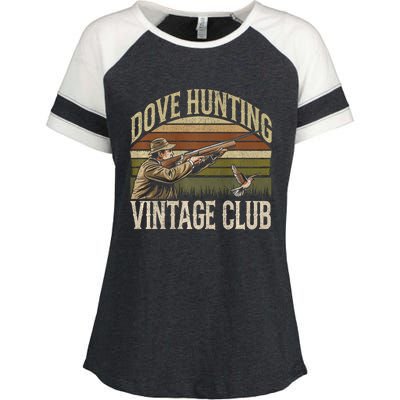 Dove Slayerr Vintage Club Bird Hunter Dove Season Enza Ladies Jersey Colorblock Tee