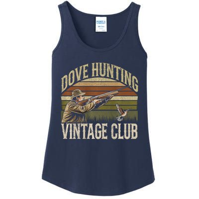 Dove Slayerr Vintage Club Bird Hunter Dove Season Ladies Essential Tank