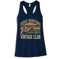 Dove Slayerr Vintage Club Bird Hunter Dove Season Women's Racerback Tank