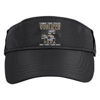 Desert Storms Veteran And Papa Rocks Them Both Veteran Dads Cool Gift Adult Drive Performance Visor