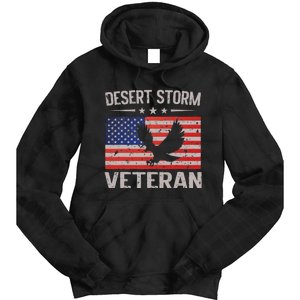 Desert Storm Veteran Persian War Service Ribbon Tie Dye Hoodie