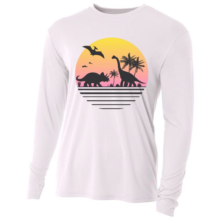 DINOSAURS SUNRISE VINTAGE Cooling Performance Long Sleeve Crew