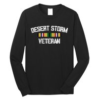 Desert Storm Veteran Pride Persian Gulf War Service Ribbon Long Sleeve Shirt