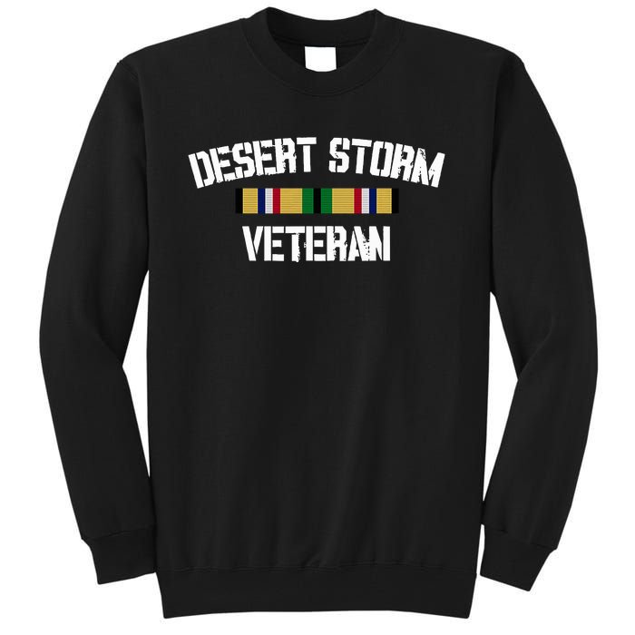 Desert Storm Veteran Pride Persian Gulf War Service Ribbon Tall Sweatshirt