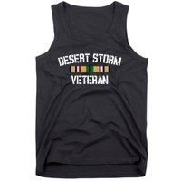 Desert Storm Veteran Pride Persian Gulf War Service Ribbon Tank Top