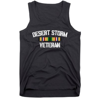 Desert Storm Veteran Pride Persian Gulf War Service Ribbon Tank Top