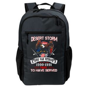 Desert Storm Veteran Pride Persian Gulf War Service Ribbo Daily Commute Backpack