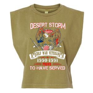 Desert Storm Veteran Pride Persian Gulf War Service Ribbo Garment-Dyed Women's Muscle Tee