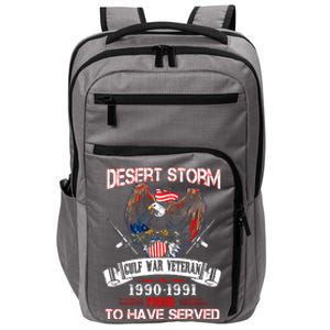 Desert Storm Veteran Pride Persian Gulf War Service Ribbo Impact Tech Backpack