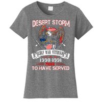 Desert Storm Veteran Pride Persian Gulf War Service Ribbo Women's T-Shirt