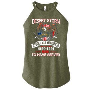 Desert Storm Veteran Pride Persian Gulf War Service Ribbo Women's Perfect Tri Rocker Tank