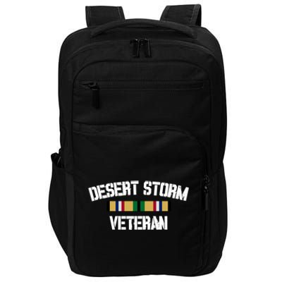 Desert Storm Veteran Pride Persian Gulf War Service Ribbon Great Gift Impact Tech Backpack