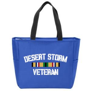 Desert Storm Veteran Pride Persian Gulf War Service Ribbon Great Gift Zip Tote Bag