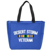 Desert Storm Veteran Pride Persian Gulf War Service Ribbon Great Gift Zip Tote Bag