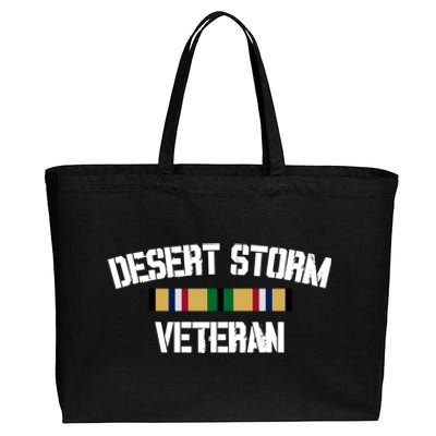 Desert Storm Veteran Pride Persian Gulf War Service Ribbon Great Gift Cotton Canvas Jumbo Tote