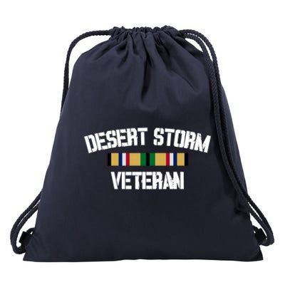 Desert Storm Veteran Pride Persian Gulf War Service Ribbon Great Gift Drawstring Bag