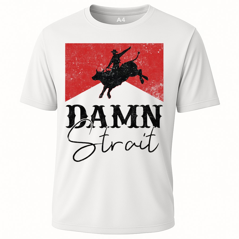 Damn S.T.R.A.I.T Western Country Damn S.T.R.A.I.T Cowboy Cooling Performance Crew T-Shirt
