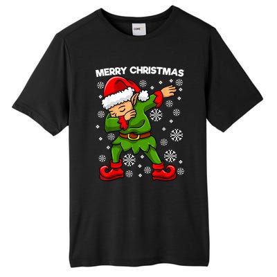 Dabbing Santa With Santa Hat Dab Dance Merry Christmas Great Gift Tall Fusion ChromaSoft Performance T-Shirt