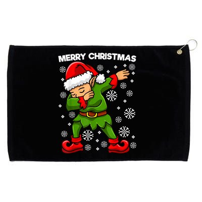 Dabbing Santa With Santa Hat Dab Dance Merry Christmas Great Gift Grommeted Golf Towel