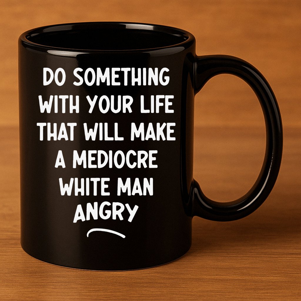 Do Something With Your Life That Will Make A Mediocre White 11oz C Handle Ceramic Mug