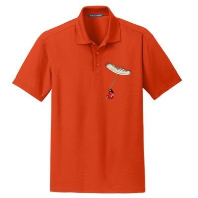 Dandelion Seeds With Ladybug Gift For Yellow Flowers Friends Dry Zone Grid Polo