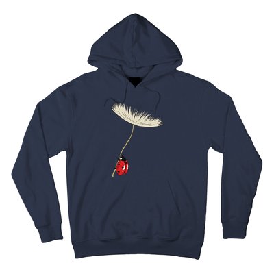 Dandelion Seeds With Ladybug Gift For Yellow Flowers Friends Hoodie