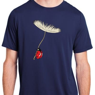 Dandelion Seeds With Ladybug Gift For Yellow Flowers Friends Adult ChromaSoft Performance T-Shirt