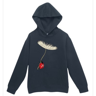 Dandelion Seeds With Ladybug Gift For Yellow Flowers Friends Urban Pullover Hoodie