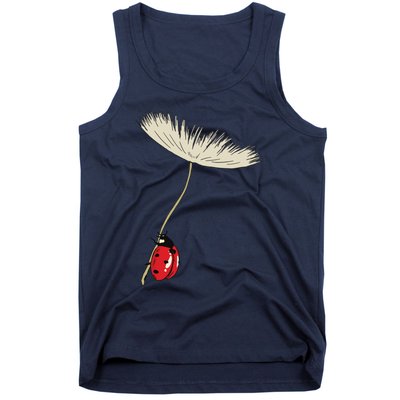 Dandelion Seeds With Ladybug Gift For Yellow Flowers Friends Tank Top