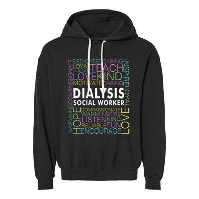 Dialysis Social Worker Renal Garment-Dyed Fleece Hoodie