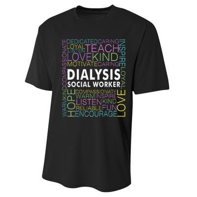 Dialysis Social Worker Renal Performance Sprint T-Shirt