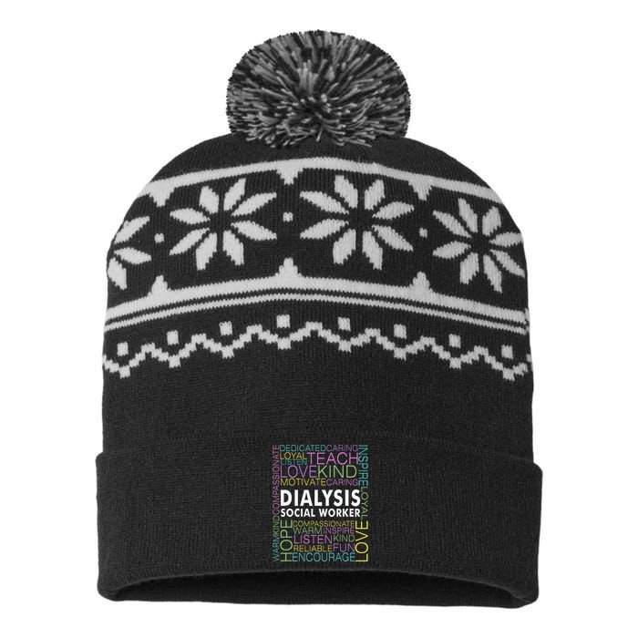 Dialysis Social Worker Renal USA-Made Snowflake Beanie