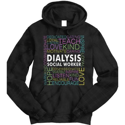 Dialysis Social Worker Renal Tie Dye Hoodie