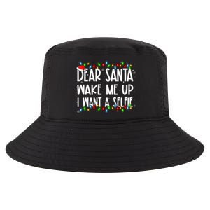 Dear Santa Wake Me Up I Want A Selfie Xmas Family Matching Funny Gift Cool Comfort Performance Bucket Hat