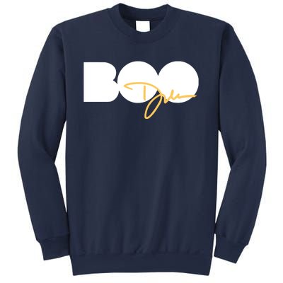 Dawn Staley Wearing Boo Sweatshirt