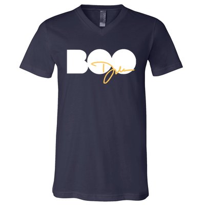 Dawn Staley Wearing Boo V-Neck T-Shirt