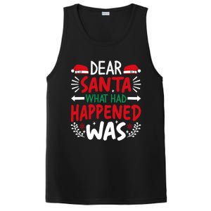 Dear Santa What Had Happened Was Gift PosiCharge Competitor Tank