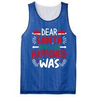 Dear Santa What Had Happened Was Gift Mesh Reversible Basketball Jersey Tank