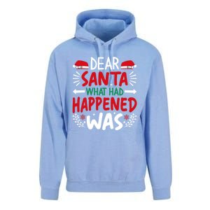 Dear Santa What Had Happened Was Gift Unisex Surf Hoodie