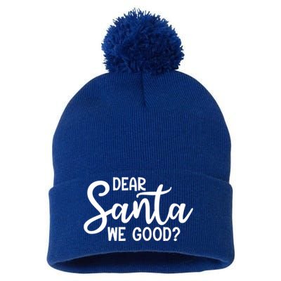 Dear Santa We Good Christmas Gift Pom Pom 12in Knit Beanie