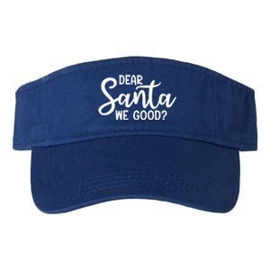 Dear Santa We Good Christmas Gift Valucap Bio-Washed Visor