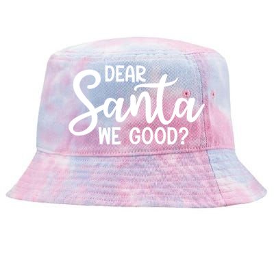 Dear Santa We Good Christmas Gift Tie-Dyed Bucket Hat