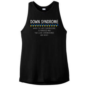 Down Syndrome When The Hate Chromosome Is Removed Ladies PosiCharge Tri-Blend Wicking Tank